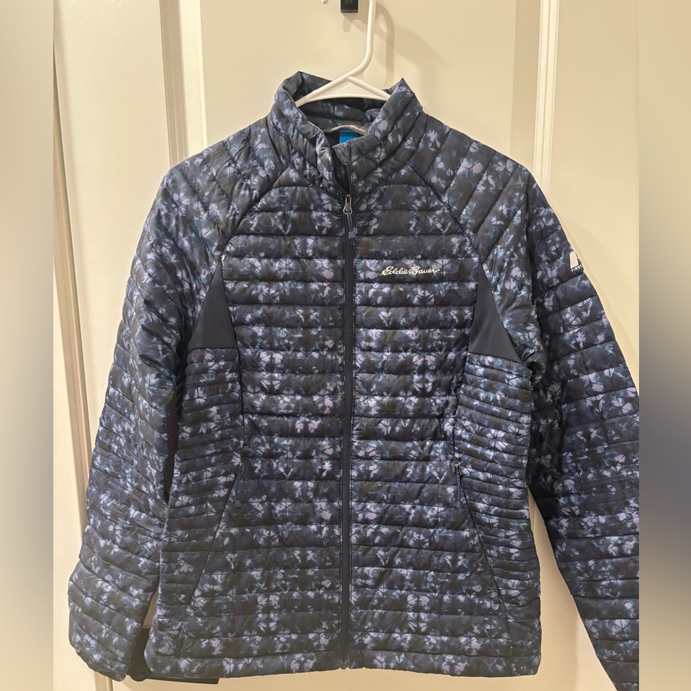 Eddie Bauer First Ascent Stormdown 800 Womens Medium Down Puffer Full Zip Jacket